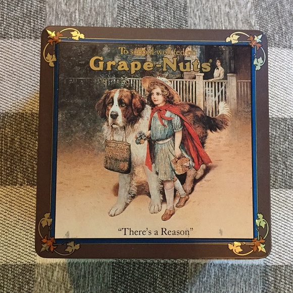 Barringer Wallis and Manners Other - Vintage Grape Nuts Tin